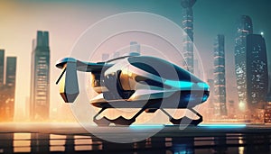 Urban air mobility in a futuristic city: air taxis and autonomous aerial vehicles for passenger transportation (UAM