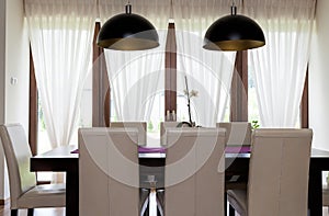 Urban apartment - table in kitchen