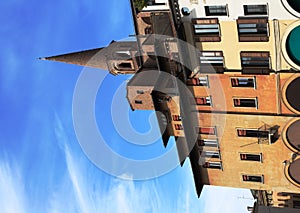 Urban architecture background, Mantua, Italy