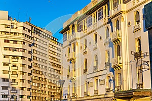 Urban architecture in Casablanca, Morocco