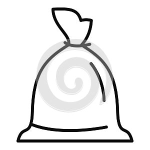 Urban bag trash icon outline vector. Recycle can