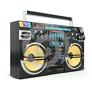 Urban boombox tape recorder 80s