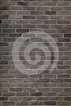 Urban Brown Brick Wall Texture in Aged Construction, Grunge Stone Pattern on Solid Surface, Abstract Old Building Block Background