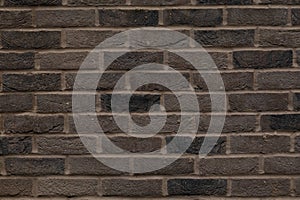 Urban Brown Brick Wall Texture in Aged Construction, Grunge Stone Pattern on Solid Surface, Abstract Old Building Block Background