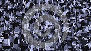 Urban camouflage transparent window curtain opening rendered as PNG RGBA