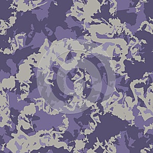 Urban camouflage of various shades of violet and grey colors