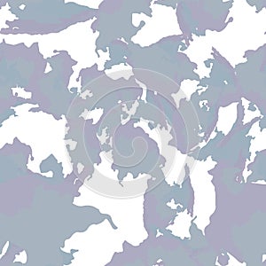 Urban camouflage of various shades of violet, grey and white colors