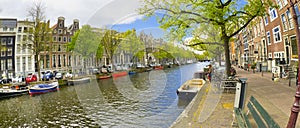 Urban Channel, Street Scene, Amsterdam, Netherlands