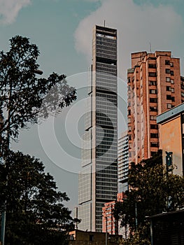 Urban city Bogota Colombia building and architecture