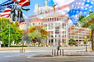 Urban cityscape of the city, US Court-Appeals Clerk`s Office, 333 Constitution Ave NW