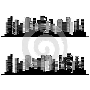 Of urban cityscape, symbol of business buildings, sale and lease real estate