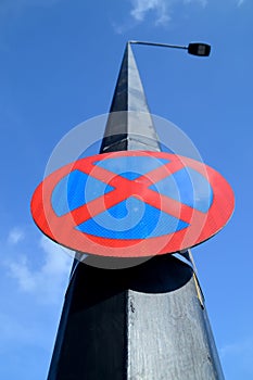 Urban clearway sign.