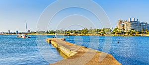 Urban Coastal Scene, Montevideo city, Uruguay photo