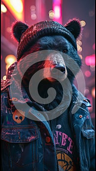 Urban-cool bear  photo