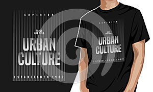 Urban culture premium graphic t-shirt