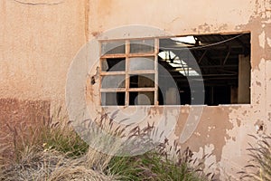 Urban Decay: Deteriorating Building Background Texture photo