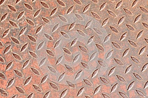 Urban Diamond Plate Closeup Background