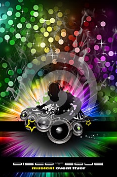 Urban Discoteque Event Background for Flyers