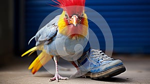 Urban Edgy Bird Photography: Capturing The Intensity Of A Cardinal