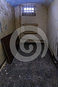 Urban exploration of buildings of old prison custody