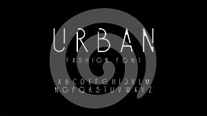 Urban fashion modern alphabet. designs for logo, Poster, Invitation, etc. Typography font uppercase. vector illustrator