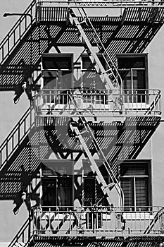 Urban fire escape photo