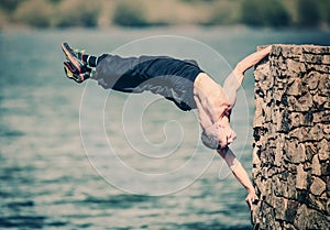 Urban fitness workout calisthenics photo