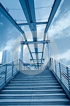 Urban footbridge