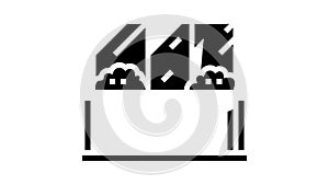 Urban Gardening Eco glyph icon animation