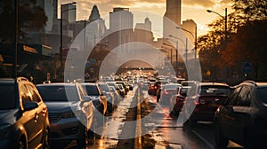 Urban Gridlock: Battling Traffic Congestion in the Economic Center photo