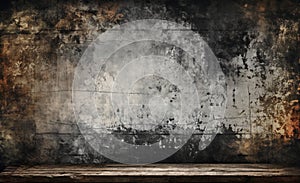 Urban Grunge Background - Gray Wall Texture with Rough Feel and Streetwise Atmosphere. Grunge wall texture background. Metropolis