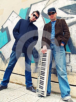 Urban Guys with a Keyboard