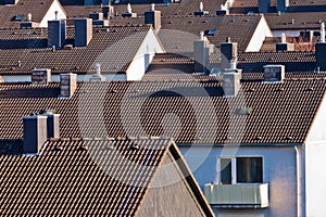 Urban high-density condo building blocks housing