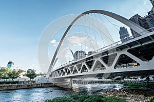 Urban high-rise buildings and bridges in Guiyang, Guizhou, China