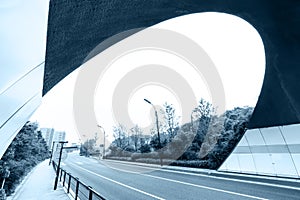 Urban highway road tunnel
