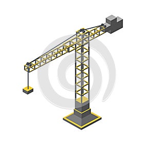 Urban industrial isometric 3d architectural flat plan