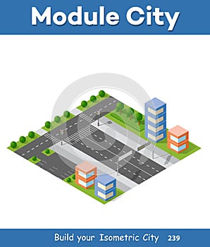 Urban Isometric skyscraper