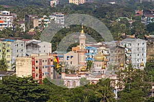 Urban jungle: a cityscape of Yangon