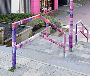Urban knitting street art
