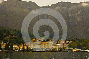 Urban landscape of the architecture of the town of Cadenabbia Lake Como, Italy