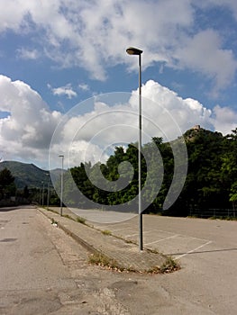 Urban landscape in Giffoni Valle Piana, Italy.