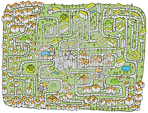 Urban Landscape Maze Game