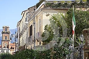 Urban landscape of part of the main street of sorrento