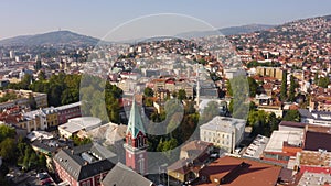 Urban landscape of Sarajevo