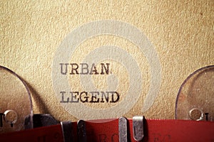 Urban legend phrase photo