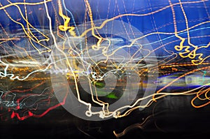 Urban light abstract