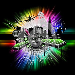 Urban light Disco Flyers