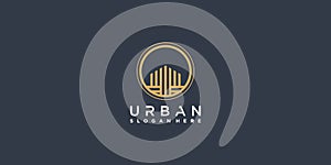 Urban logo template with modern abstract concept Premium Vector part 2