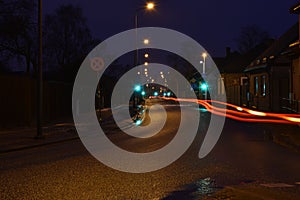 Urban long exposure traffic light trails