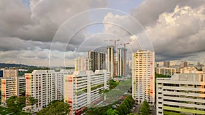 Urban modern residential buildings, Singapore
